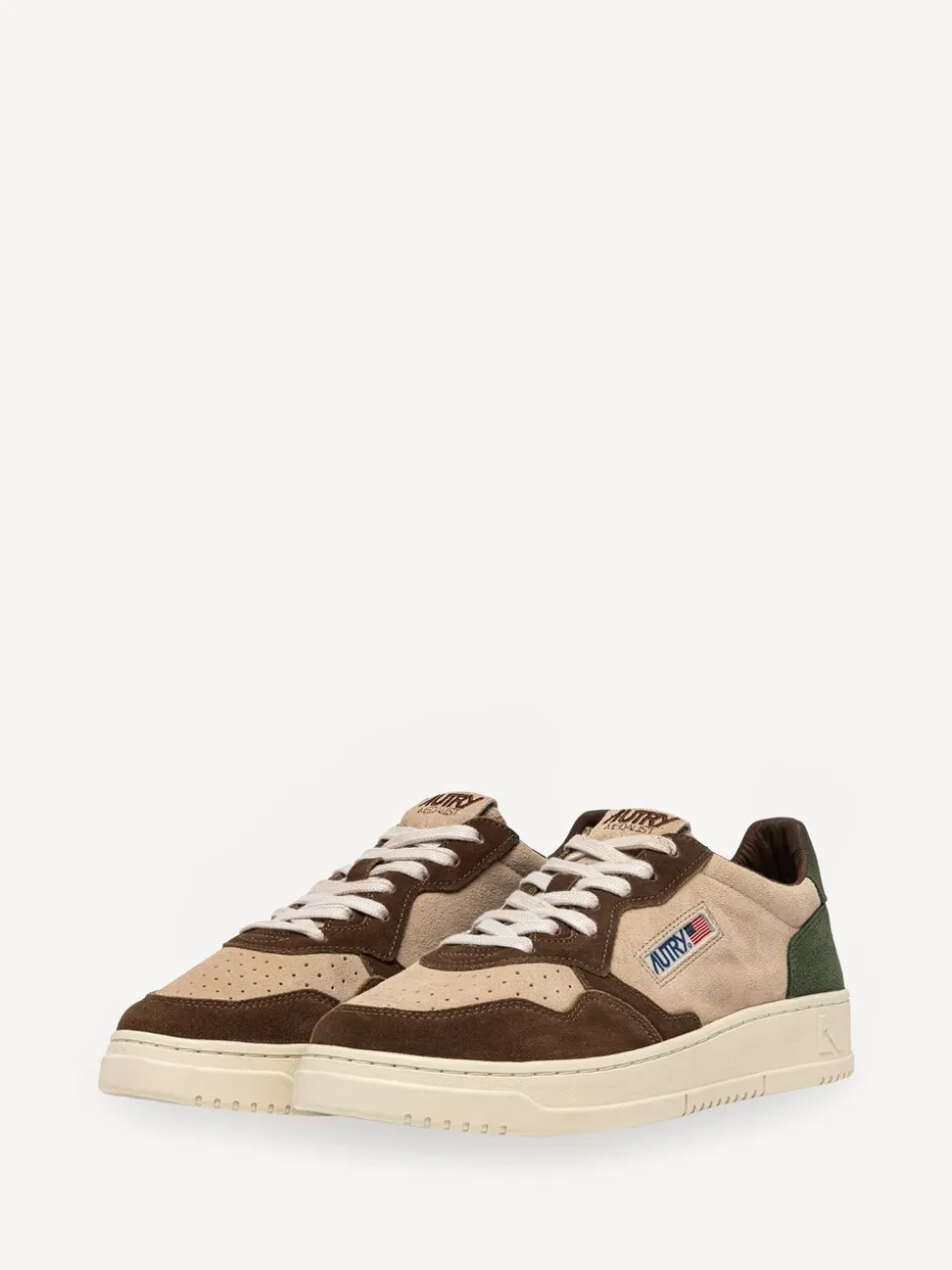 AUTRY Brown Mans Medalist Low Trainers