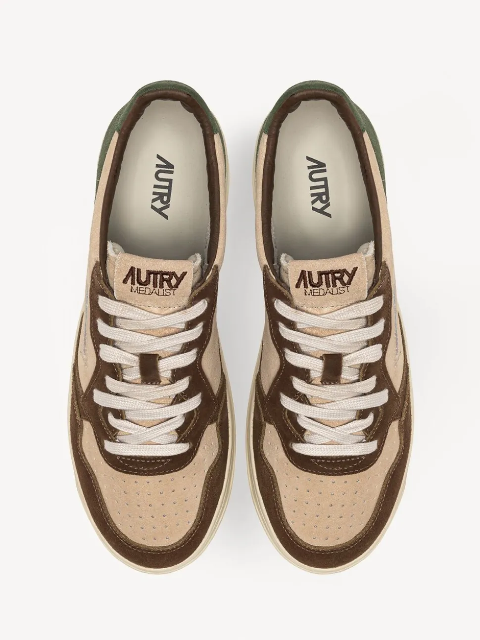 AUTRY Brown Mans Medalist Low Trainers