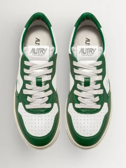 AUTRY Green Mans Medalist Low Trainers