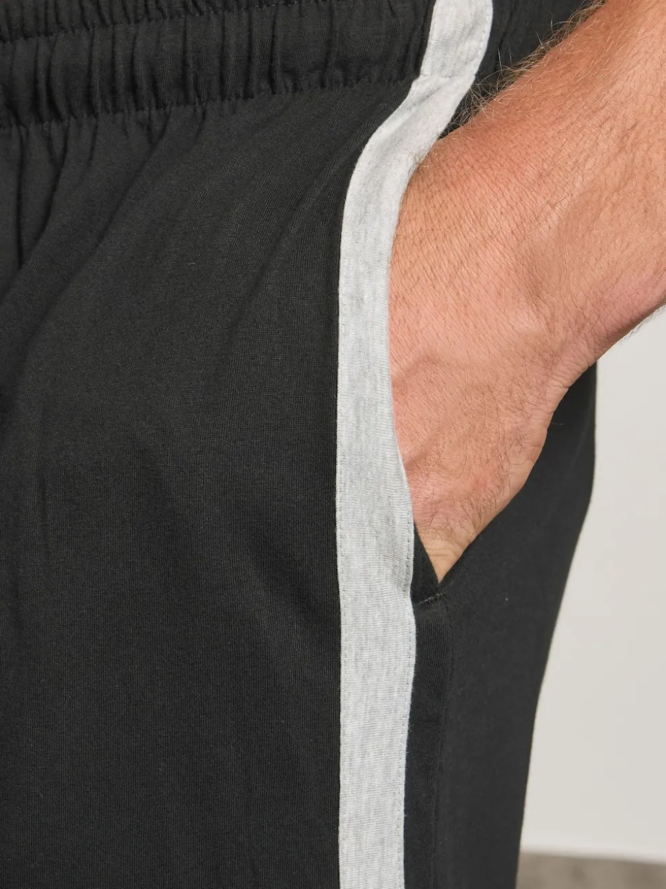 BadRhino Big & Tall Black Jersey Lounge Joggers