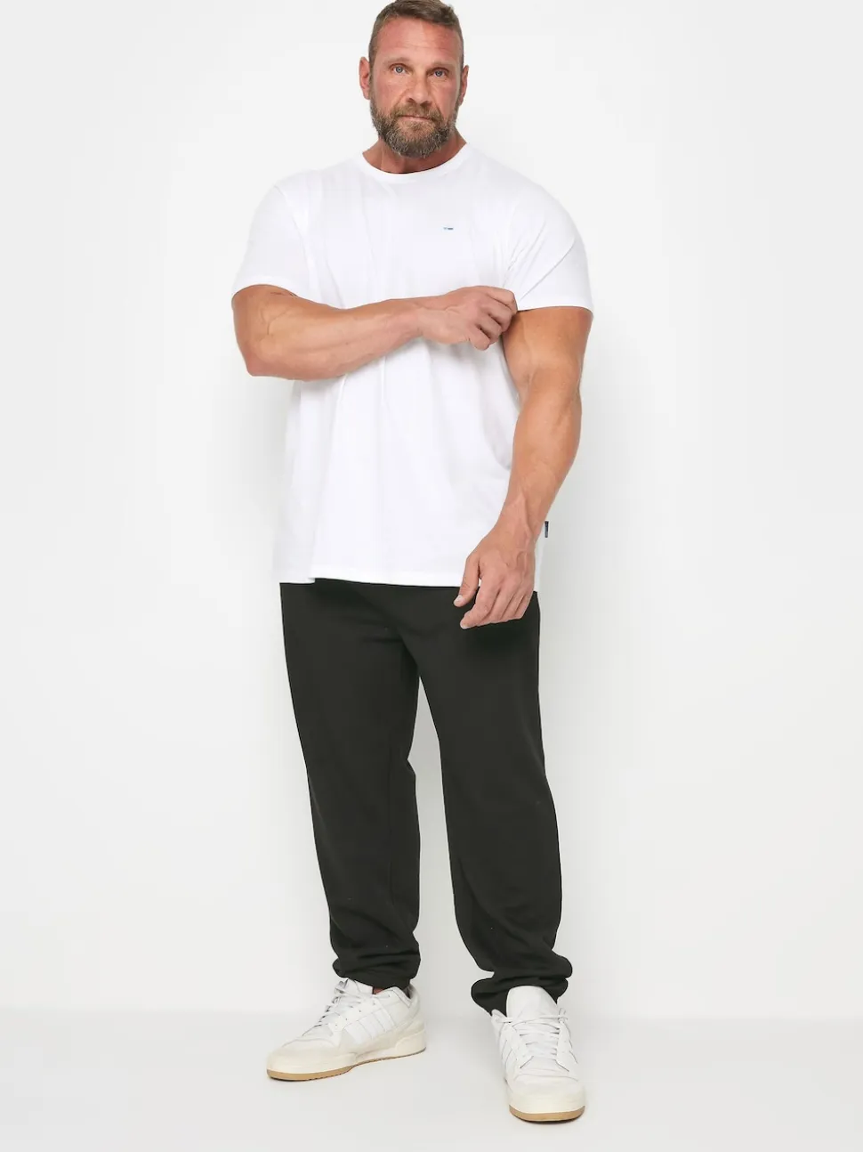 BadRhino Big & Tall Black 100% Cotton Essential Joggers