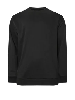 BadRhino Big & Tall Black Workwear Crewneck Sweatshirt