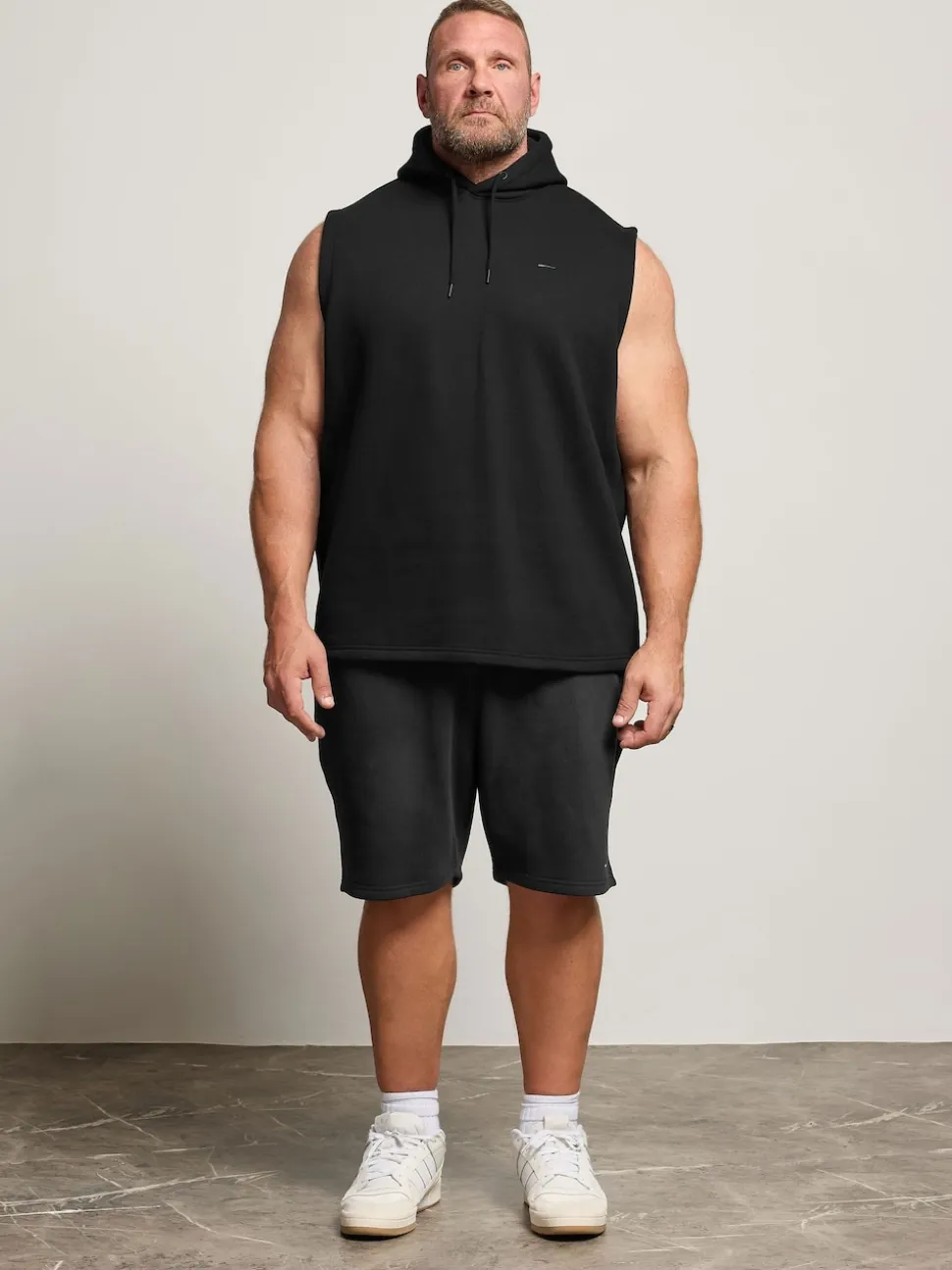 BadRhino Big & Tall Black Joggers Shorts
