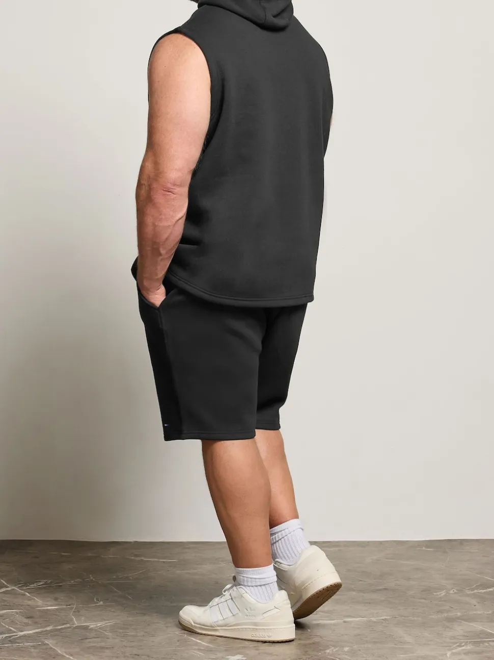 BadRhino Big & Tall Black Joggers Shorts