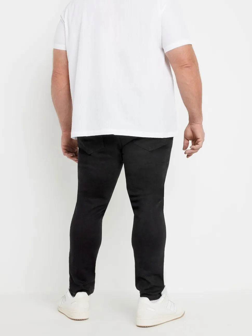 BadRhino Big & Tall Black Tapered Strech Jeans