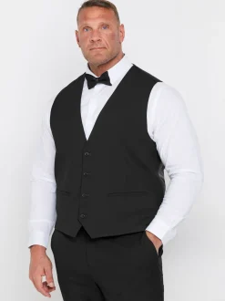 BadRhino Big & Tall Black Tailoring Suit Waistcoat