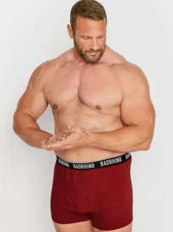 BadRhino Big & Tall Black 100% Cotton Boxers 3 Pack