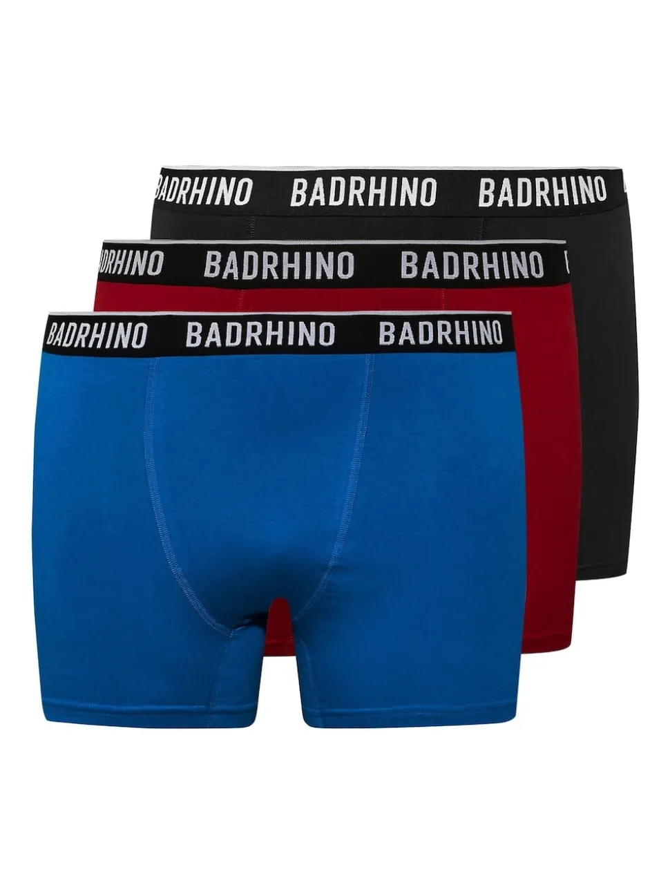BadRhino Big & Tall Black 100% Cotton Boxers 3 Pack