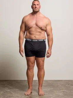 BadRhino Big & Tall Black Tall Black Boxers 5-Pack