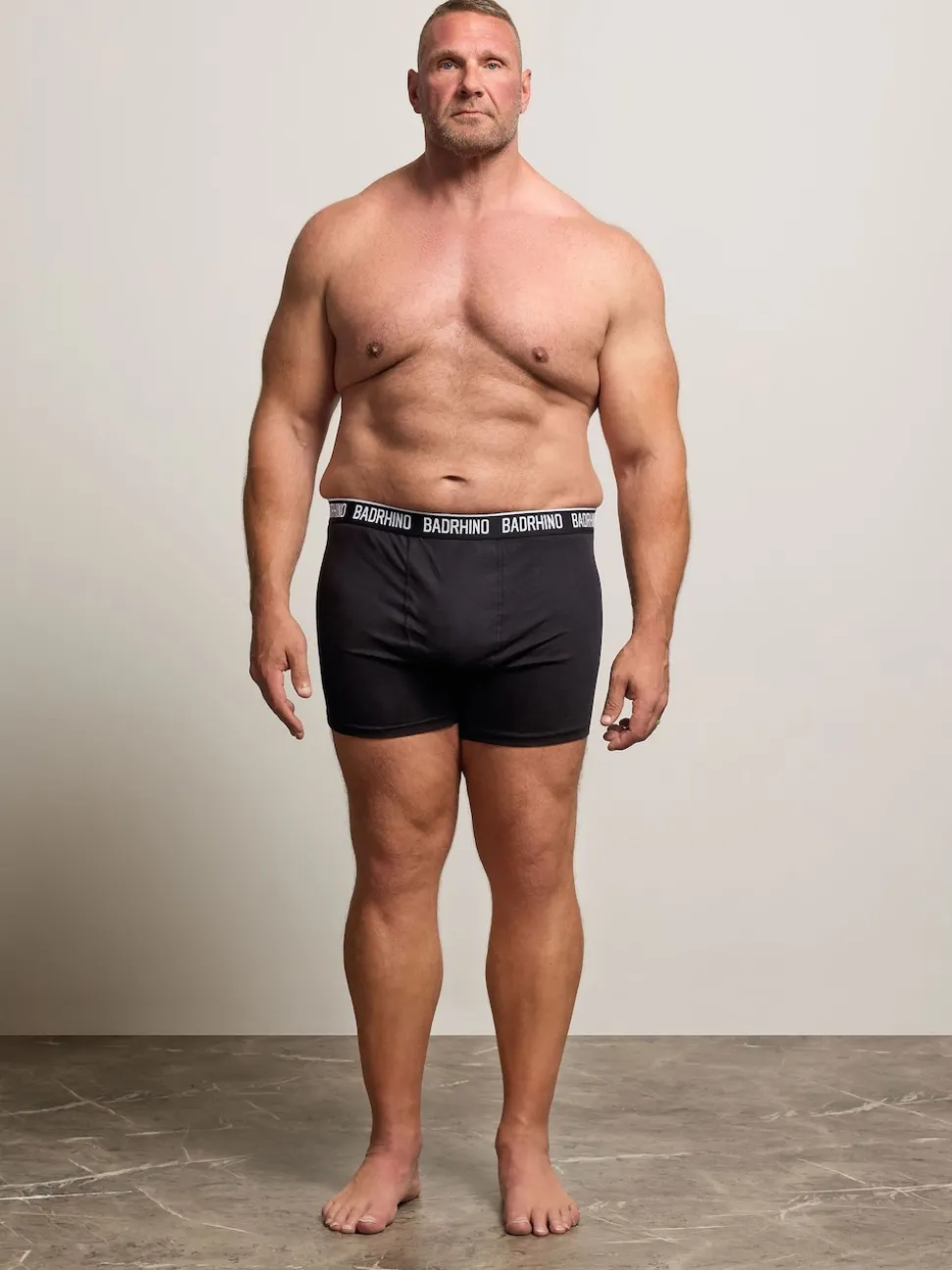 BadRhino Big & Tall Black Tall Black Boxers 5-Pack