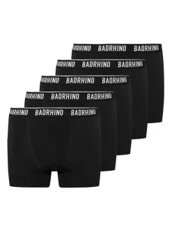 BadRhino Big & Tall Black Tall Black Boxers 5-Pack