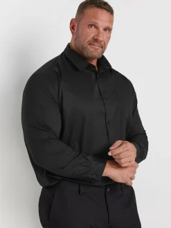 BadRhino Big & Tall Black Long Sleeve Shirt