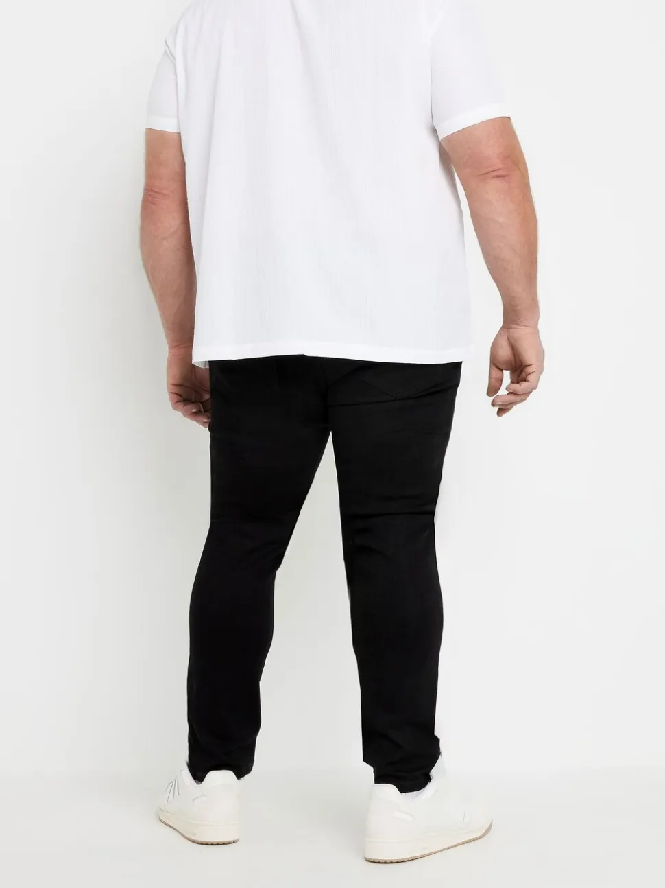 BadRhino Big & Tall Black Super Stretch Knitted Denim Jeans