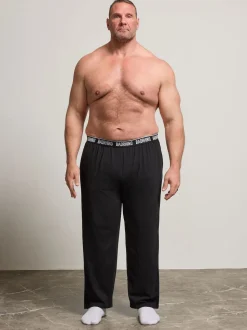 BadRhino Big & Tall Black Loungewear Trousers