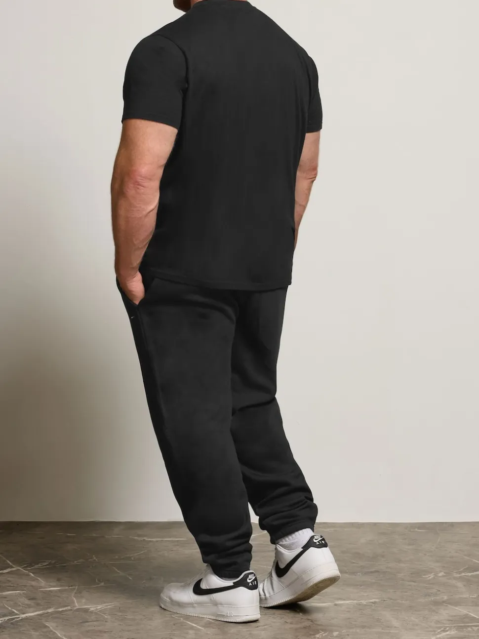 BadRhino Big & Tall Black Essential Joggers