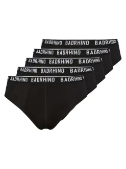 BadRhino Big & Tall Black Briefs 5 Packs