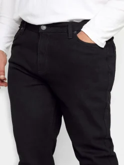 BadRhino Big & Tall Black Stretch Leg Jeans