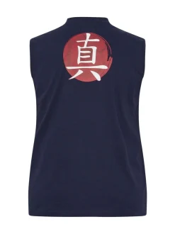BadRhino Big & Tall Blue 100% Cotton Back And Front Print Vest