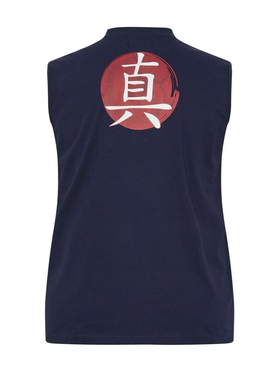 BadRhino Big & Tall Blue 100% Cotton Back And Front Print Vest
