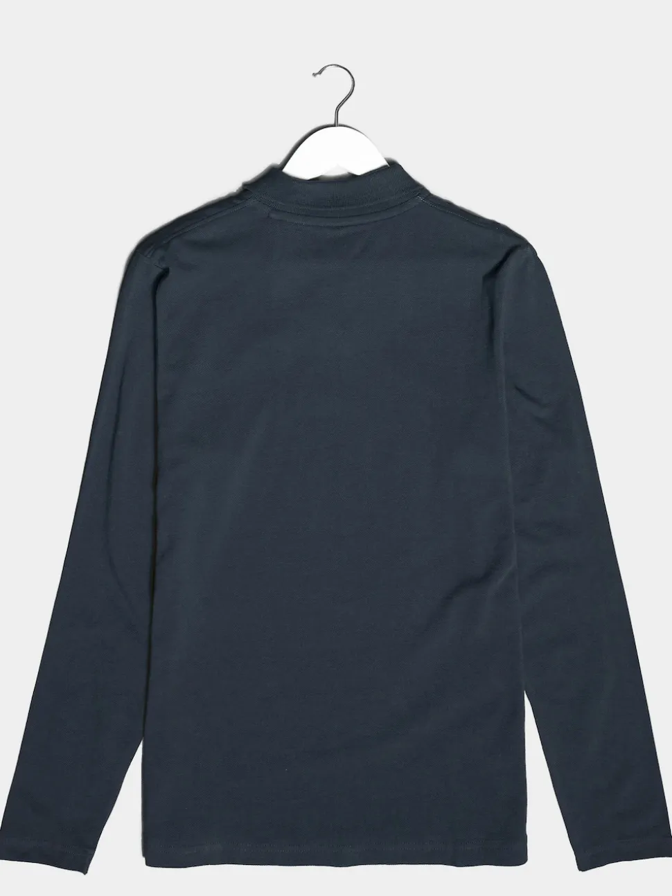 BadRhino Big & Tall Blue 100% Cotton Long Sleeve Core Polo Shirt