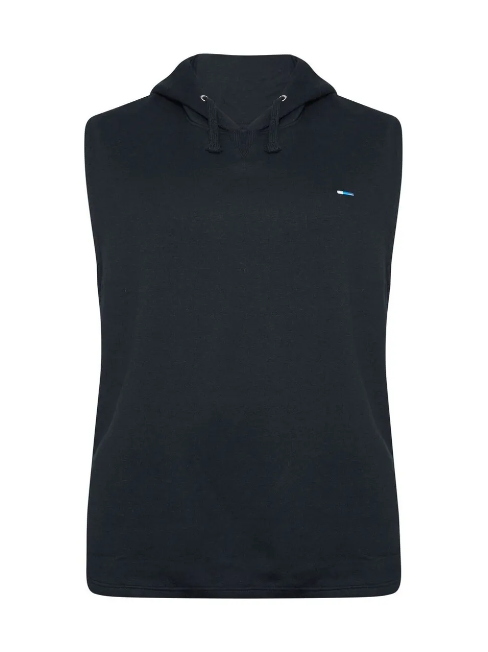 BadRhino Big & Tall Blue 100% Cotton Sleeveless Hoodie