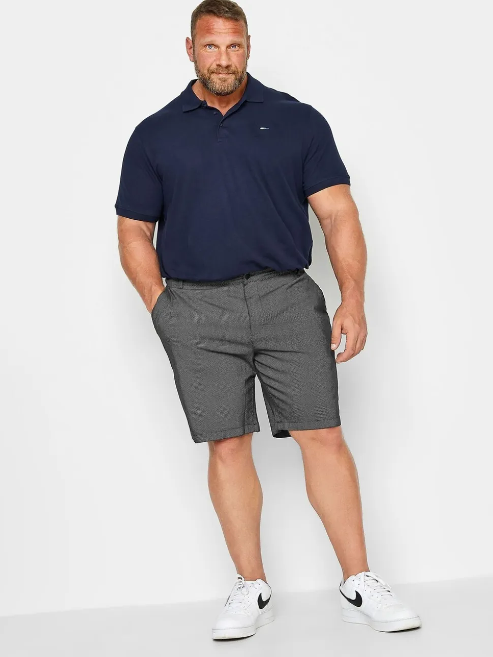 BadRhino Big & Tall Blue 100% Cotton Chinos Shorts