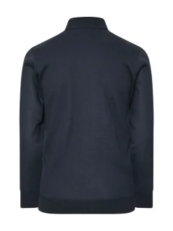 BadRhino Big & Tall Blue Full Zip Ribbed Fleece