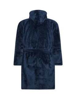 BadRhino Big & Tall Blue Honeycomb Hooded Robe