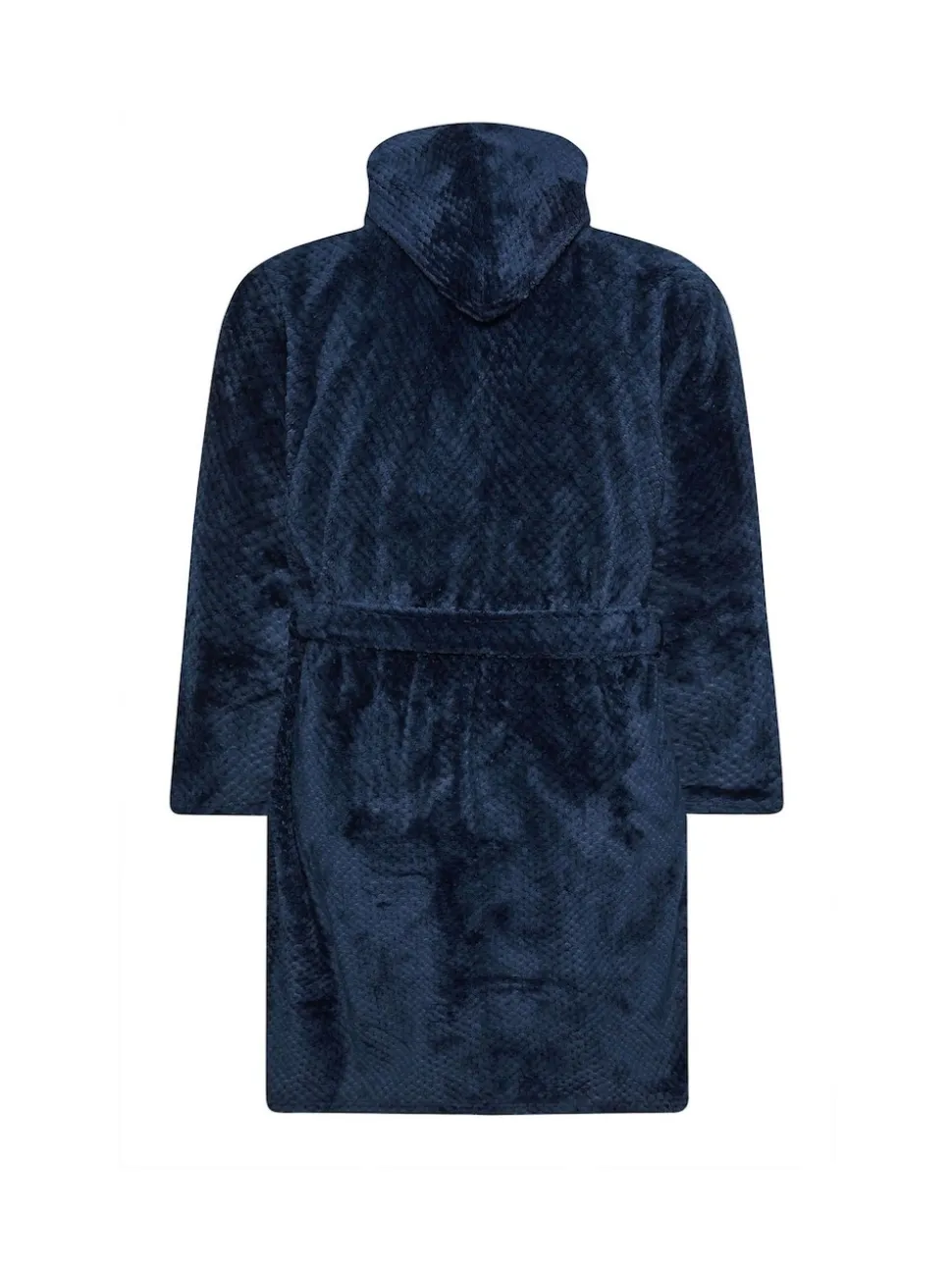 BadRhino Big & Tall Blue Honeycomb Hooded Robe