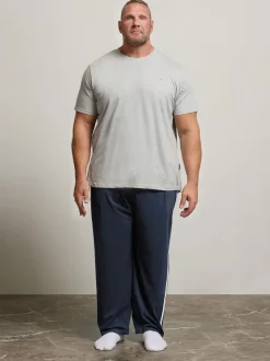 BadRhino Big & Tall Blue Jersey Lounge Joggers