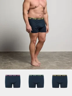 BadRhino Big & Tall Blue Multi Band Trunks 3 Pack