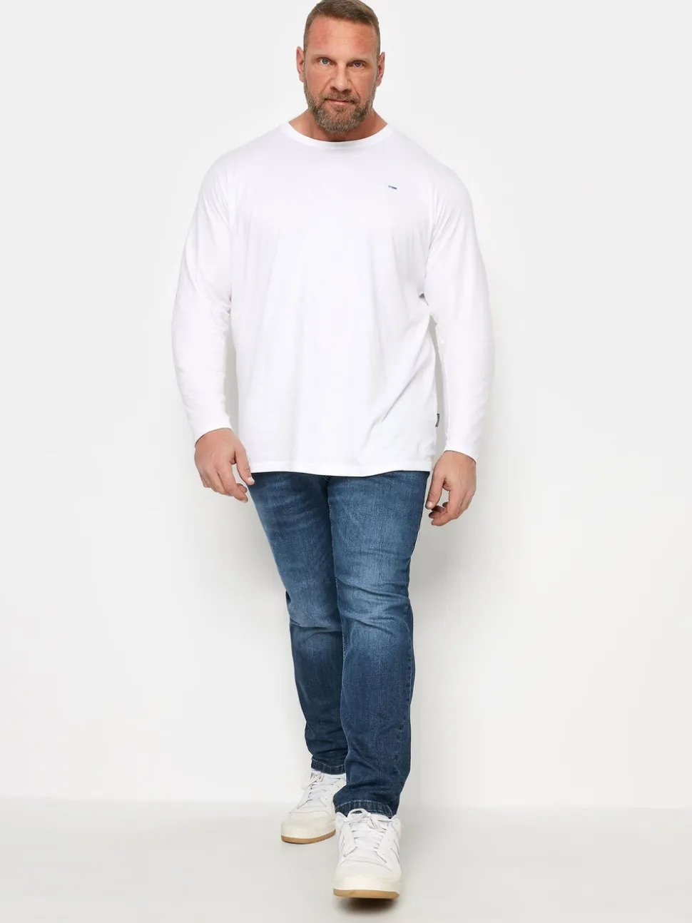 BadRhino Big & Tall Blue Mid Rise Denim Jeans