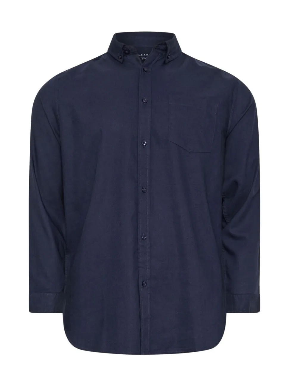 BadRhino Big & Tall Blue Navy Long Sleeve Oxford Shirt