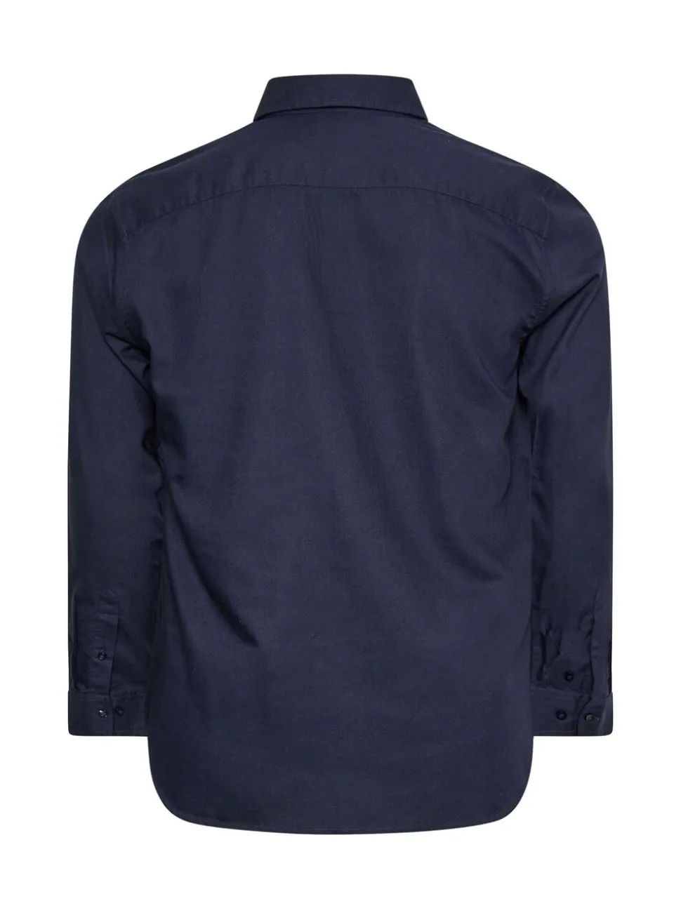 BadRhino Big & Tall Blue Navy Long Sleeve Oxford Shirt