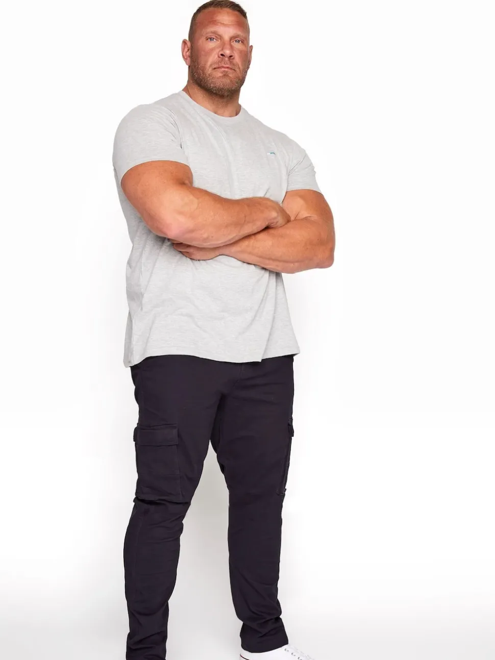 BadRhino Big & Tall Blue Stretch Cargo Trousers