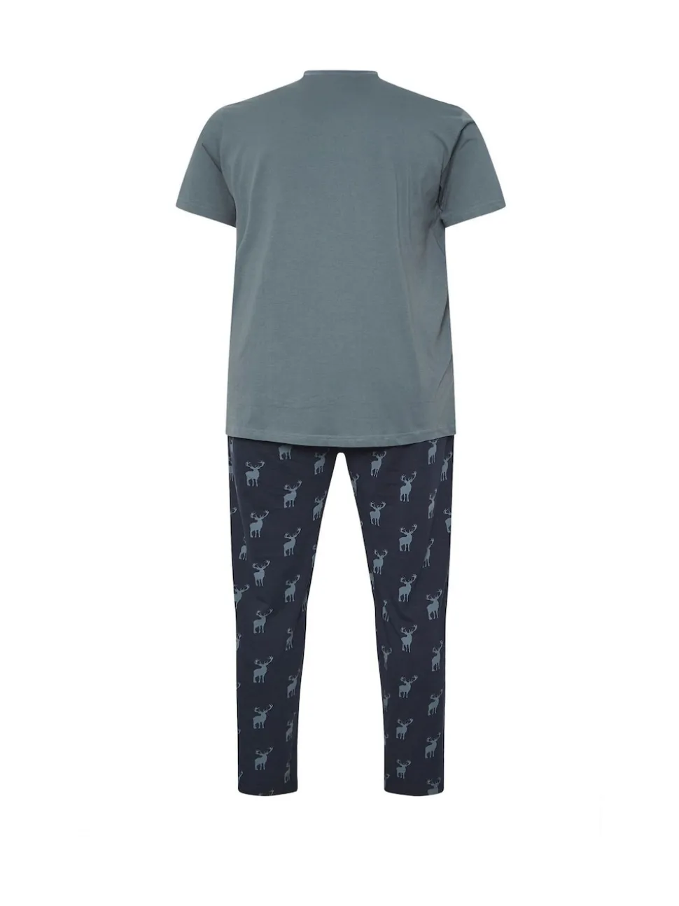 BadRhino Big & Tall Blue Stag Pyjamas Set