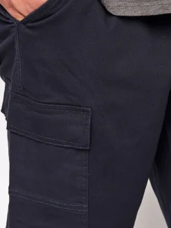 BadRhino Big & Tall Blue Stretch Cargo Shorts