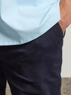 BadRhino Big & Tall Blue Stretch Chino Trousers