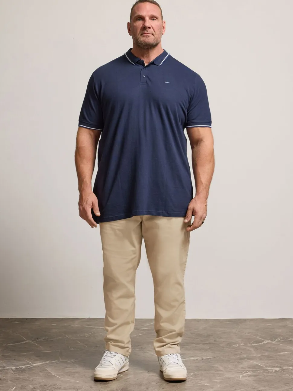 BadRhino Big & Tall Brown Elasticated Waist Chinos