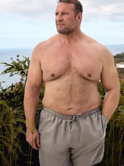 BadRhino Big & Tall Brown Milan Swim Shorts