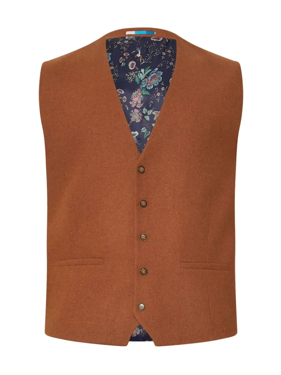 BadRhino Big & Tall Brown Tweed Waistcoat