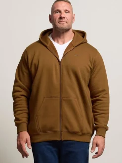 BadRhino Big & Tall Brown Zip Thru Hoodie