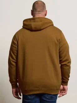 BadRhino Big & Tall Brown Zip Thru Hoodie