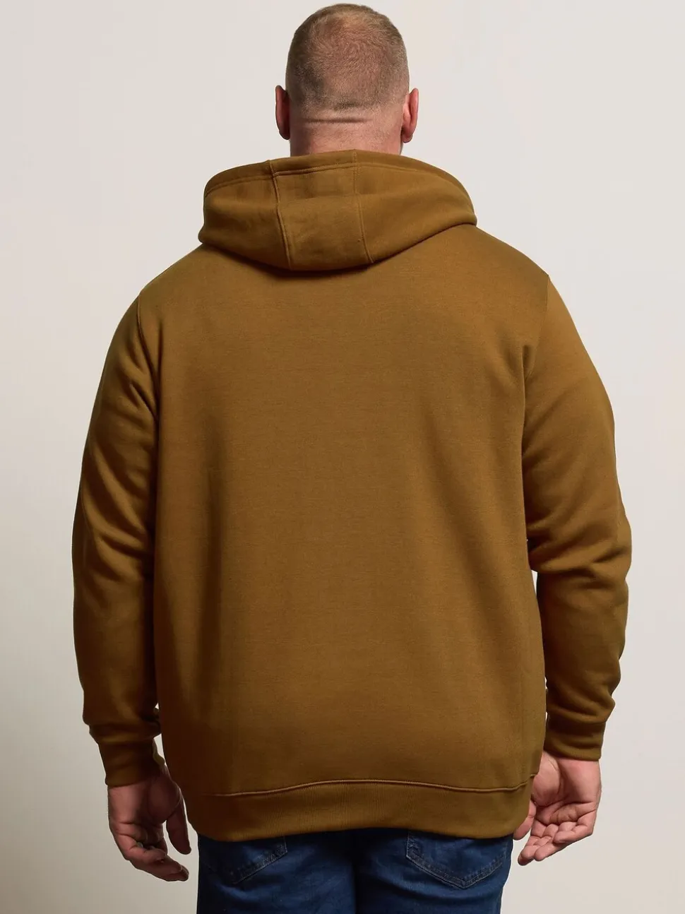 BadRhino Big & Tall Brown Zip Thru Hoodie