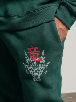 BadRhino Big & Tall Green Dragon Joggers