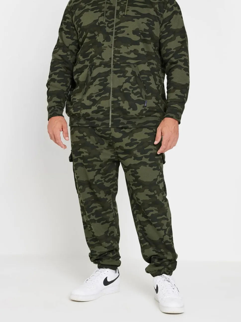 BadRhino Big & Tall Green Camo Cargo Joggers