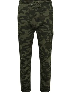 BadRhino Big & Tall Green Camo Cargo Joggers