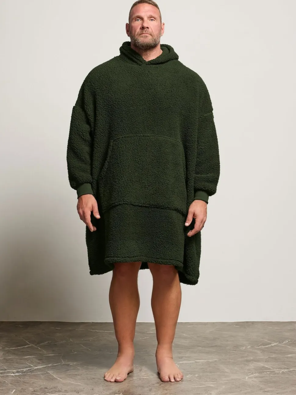 BadRhino Big & Tall Green Blanket Hoodie