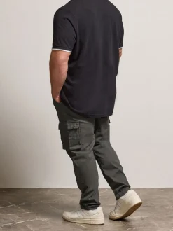 BadRhino Big & Tall Grey Cargo Trousers