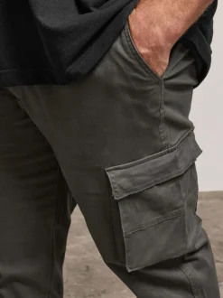 BadRhino Big & Tall Grey Cargo Trousers